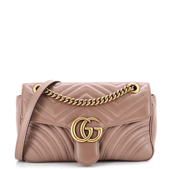Gucci GG Marmont Flap Bag Matelasse Leather Medium