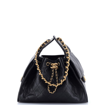Chanel 25 Hobo Bag Quilted Caviar Small