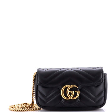 Gucci GG Marmont Flap Bag Matelasse Leather Super Mini