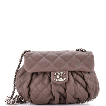 Chanel Chain Around Flap Bag Quilted Leather Medium