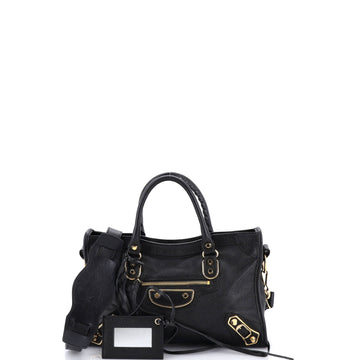 Balenciaga City Classic Metallic Edge Bag Leather Small
