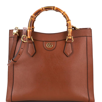 Gucci Diana NM Bamboo Handle Tote Leather Medium