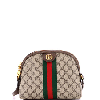 Gucci Ophidia Dome Shoulder Bag GG Coated Canvas Small