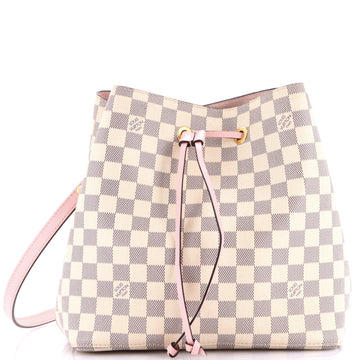 Louis Vuitton NeoNoe Handbag Damier with Leather MM