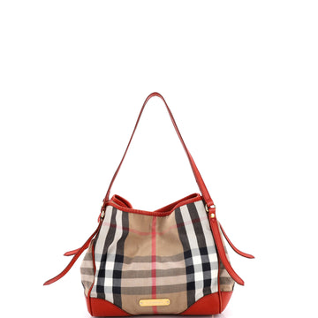 Burberry Canterbury Tote House Check Canvas Small