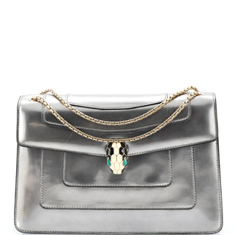 Bvlgari Serpenti Forever Shoulder Bag Patent Medium