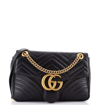 Gucci GG Marmont Flap Bag Matelasse Leather Medium
