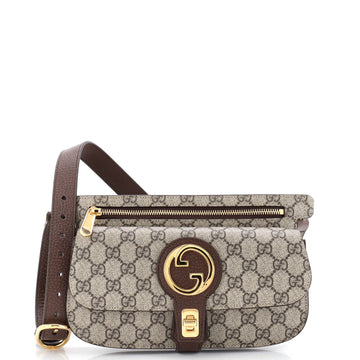 Gucci Blondie Flap Pocket Belt Bag GG Coated Canvas