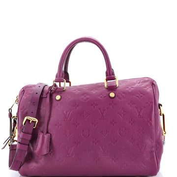 Louis Vuitton Speedy Bandouliere Bag Monogram Empreinte Leather 30