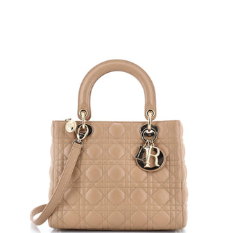 Christian Dior Lady Dior Bag Cannage Quilt Lambskin Medium