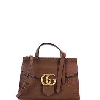 Gucci GG Marmont Top Handle Bag Leather Small