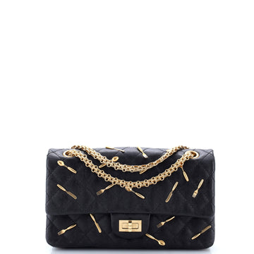 Chanel Brasserie Charms Reissue 2.55 Flap Bag Quilted Calfskin 225