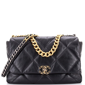 Chanel 19 Flap Bag Quilted Leather Maxi