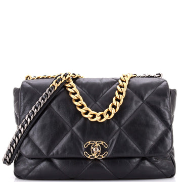 Chanel 19 Flap Bag Quilted Leather Maxi