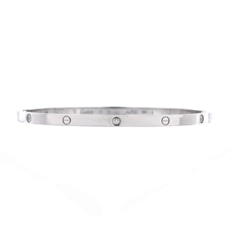 Cartier Love 6 Diamond Bracelet 18K White Gold and Diamonds Small