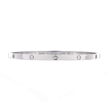 Cartier Love 6 Diamond Bracelet 18K White Gold and Diamonds Small
