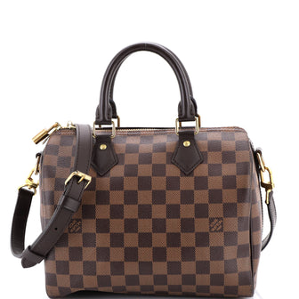 Louis Vuitton Speedy Bandouliere Bag Damier 25