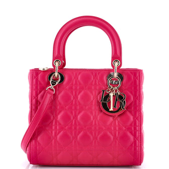 Christian Dior Lady Dior Bag Cannage Quilt Lambskin Medium