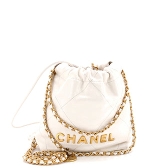 Chanel 22 Chain Hobo Quilted Calfskin Mini