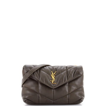 Saint Laurent Loulou Puffer Shoulder Bag Quilted Leather Mini