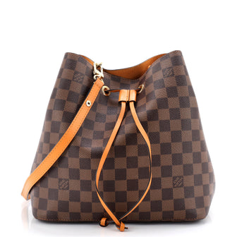 Louis Vuitton NeoNoe Handbag Damier with Leather MM