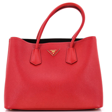 Prada Cuir Double Tote Saffiano Leather Large