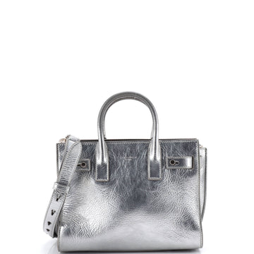 Saint Laurent Sac de Jour Souple Bag Crinkled Glazed Leather Nano
