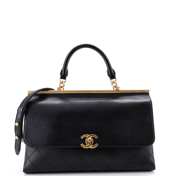 Chanel Coco Luxe Flap Bag Quilted Calfskin Medium