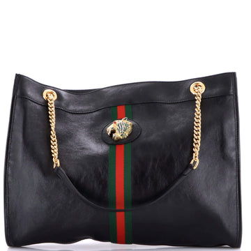 Gucci Rajah Chain Tote Leather Large