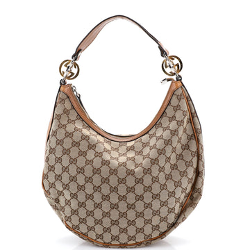 Gucci Twins Hobo GG Canvas Medium