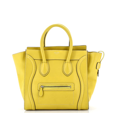 Celine Luggage Bag Grainy Leather Mini