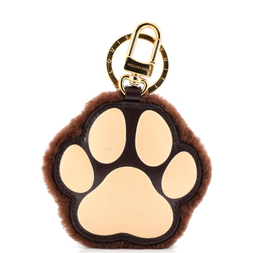 Louis Vuitton Paw Bag Charm and Key Holder Shearling