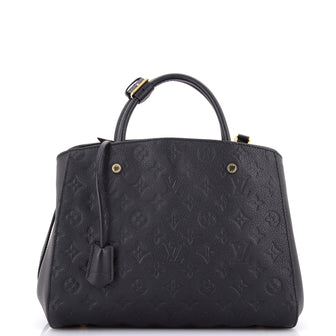 Louis Vuitton Montaigne Handbag Monogram Empreinte Leather MM