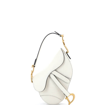 Christian Dior Saddle Handbag Leather Mini