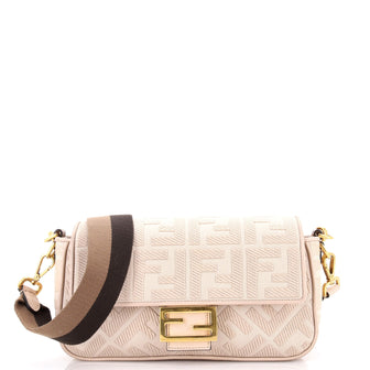 Fendi Baguette NM Bag Zucca Embroidered Canvas Medium