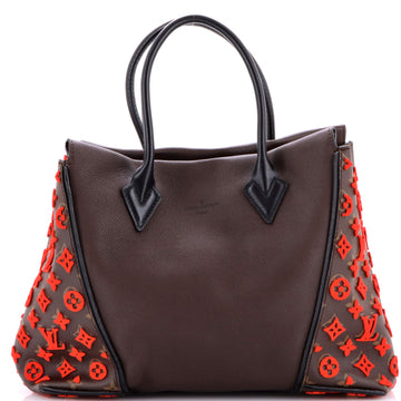 Louis Vuitton W Tote Monogram Tuffetage Leather PM