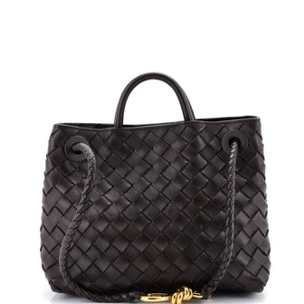 Bottega Veneta Andiamo Top Handle Bag Intrecciato Nappa Small