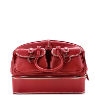Christian Dior Detective Handle Bag Leather Large
