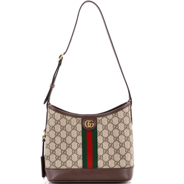 Gucci Ophidia Open Bucket Bag GG Coated Canvas with Leather Small