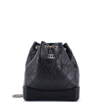 Chanel Gabrielle Backpack Quilted Aged Calfskin Medium