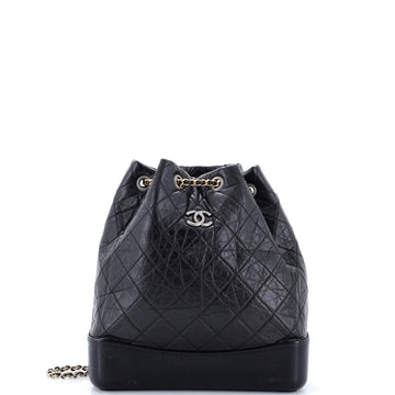 Chanel Gabrielle Backpack Quilted Aged Calfskin Medium