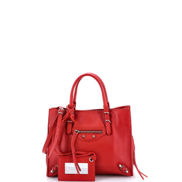 Balenciaga Papier A4 Zip Around Classic Studs Bag Leather Mini