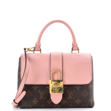 Louis Vuitton Locky Handbag Monogram Canvas with Leather BB