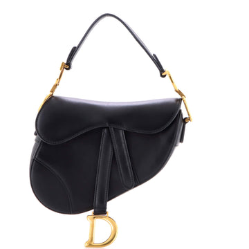 Christian Dior Saddle Handbag Leather Mini