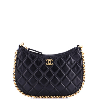 Chanel CC Chain Around Hobo Quilted Lambskin