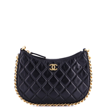 Chanel CC Chain Around Hobo Quilted Lambskin