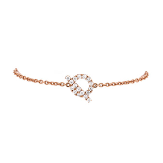 Hermes Finesse Bracelet 18K Rose Gold and Diamonds