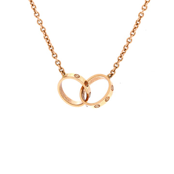 Cartier Love Interlocking Necklace 18K Rose Gold
