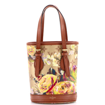 Louis Vuitton Bucket Bag Limited Edition Garden Monogram Canvas Nano