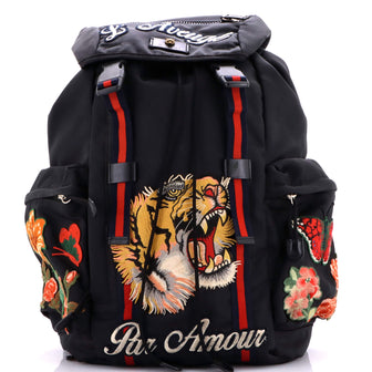 Gucci Techpack Backpack Embroidered Techno Canvas
